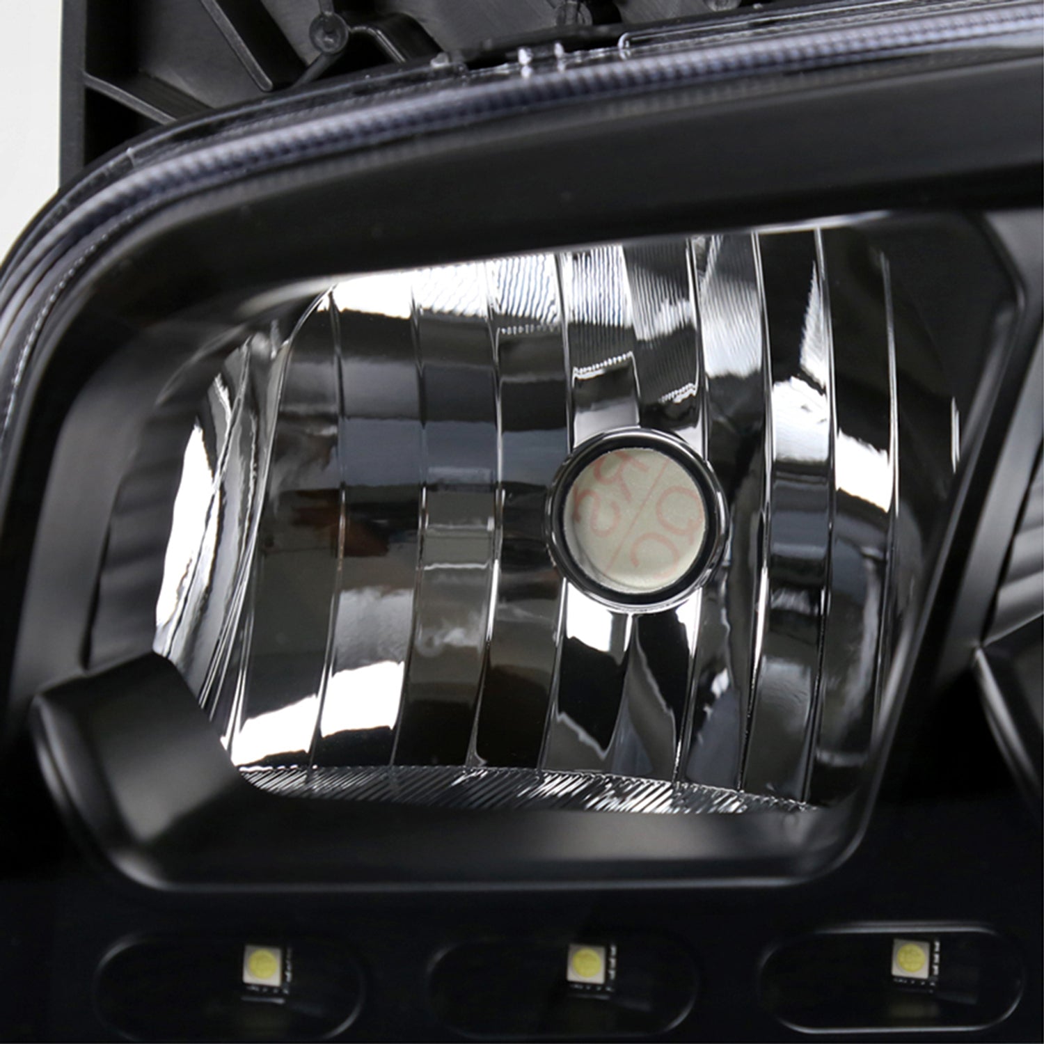 2006-2010 Dodge Charger 1PC LED Light Factory Headlights Amber Reflector Black