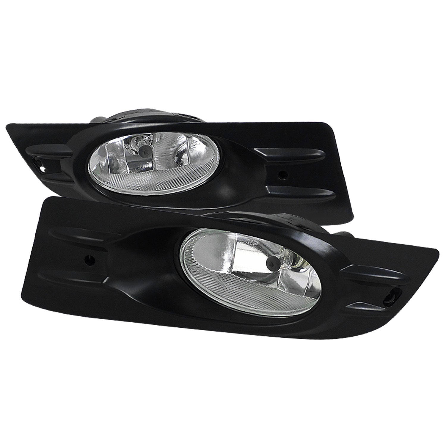 2006-2007 Honda Accord Coupe H11 Fog Lights Kit Chrome Housing/Clear Lens