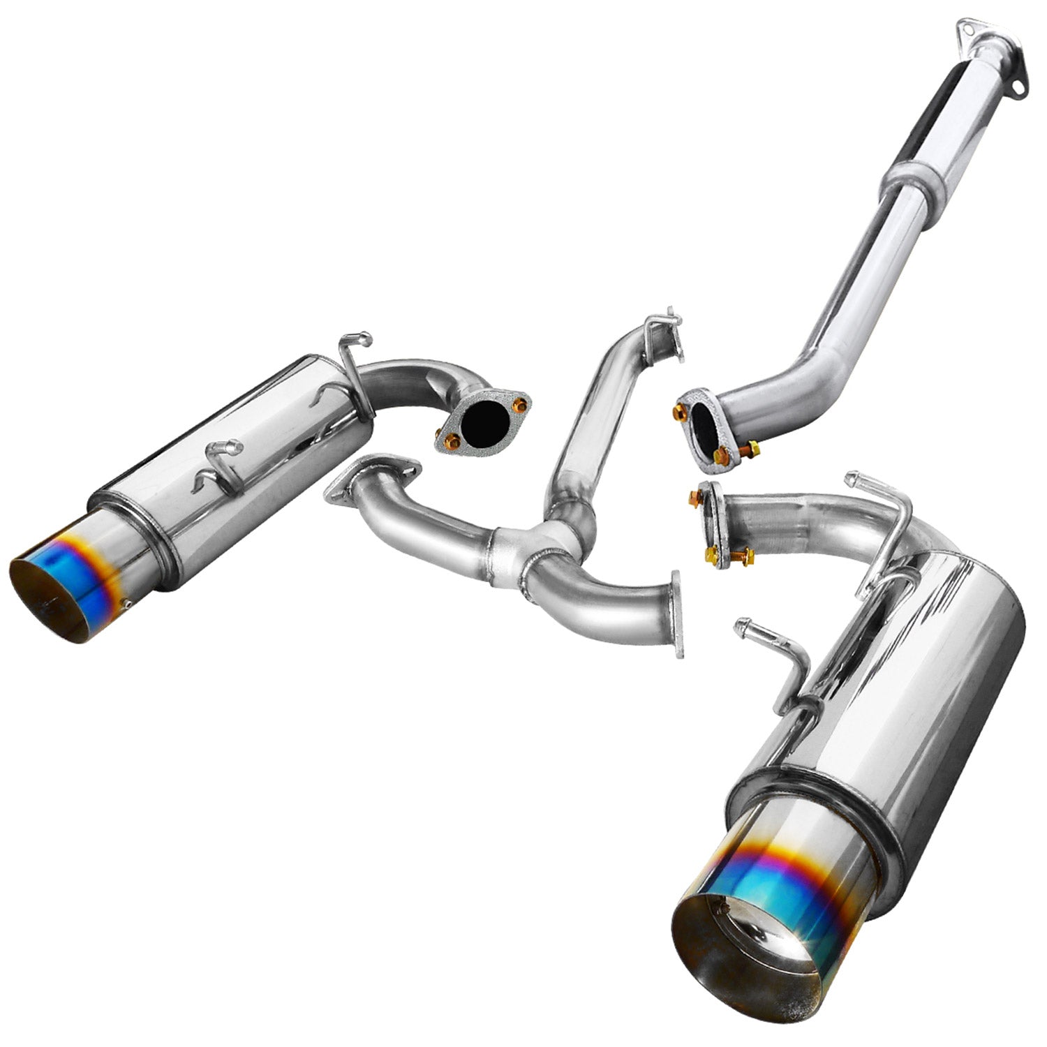 2012-2017 Scion FRS/ BRZ/ Toyota 86 Dual Muffler Catback Exhaust Burnt Tip