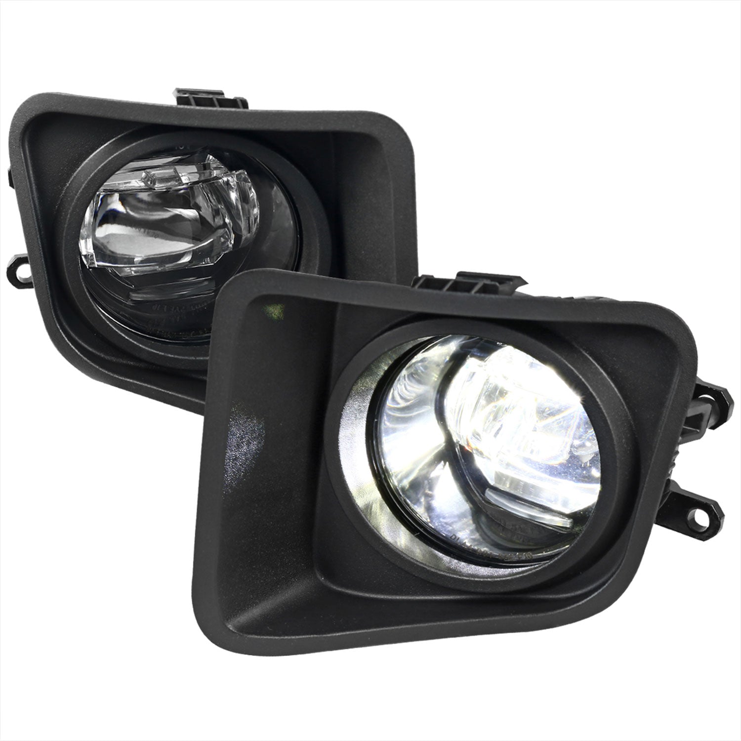 2014-2018 Toyota Tundra SMD LED Projector Fog Lights Kit Chrome/Clear Lens