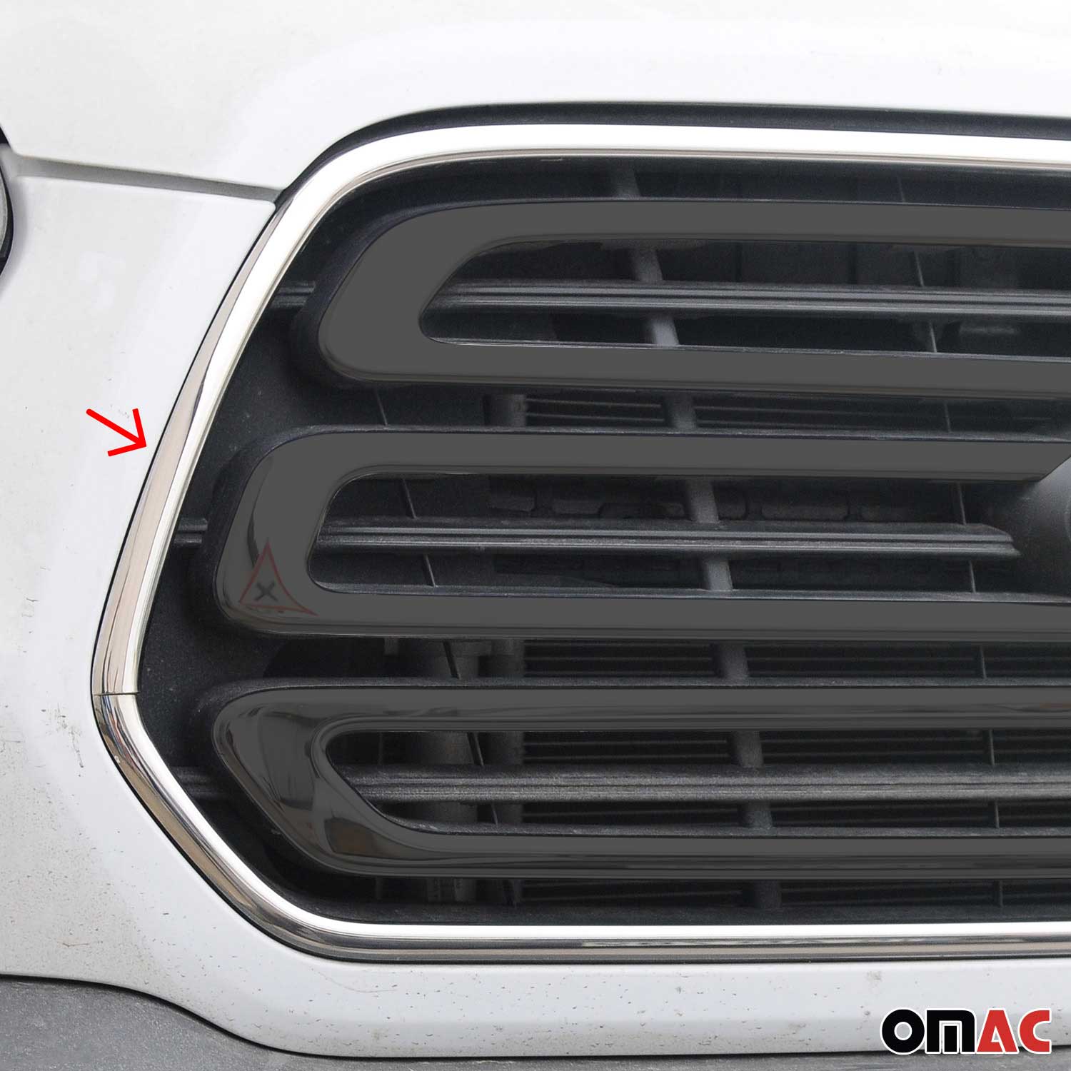 2015-2020 Ford Transit 150 250 350 Front Bumper Grill Trim Molding Stainless Steel 2Pcs