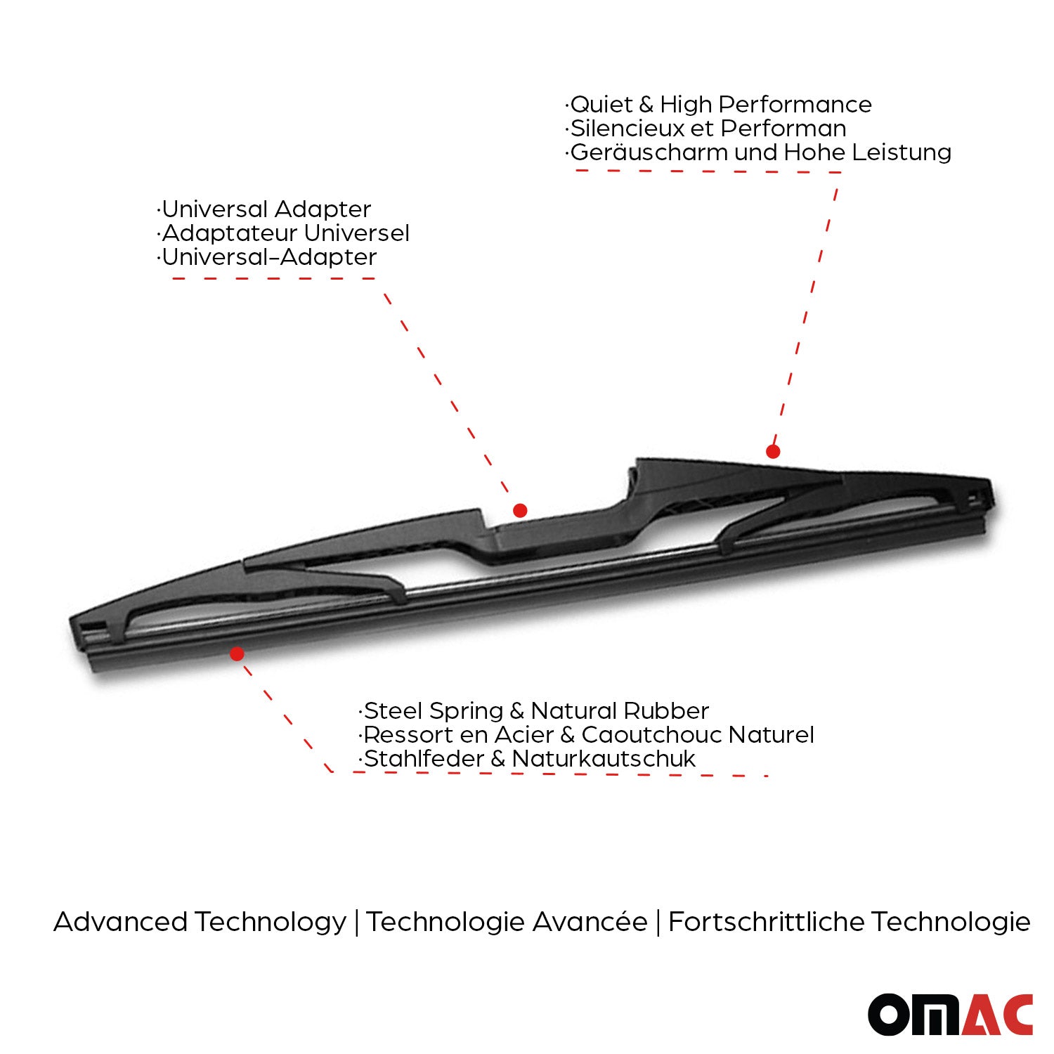 2008-2014 Subaru Tribeca Rear Windshield Wiper Blades
