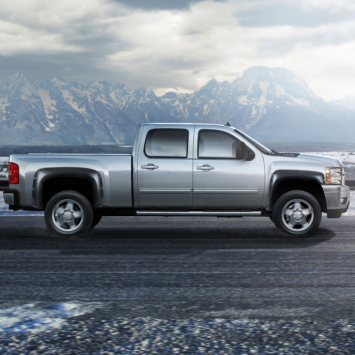 2007-2013 Chevy Silverado 1500 69.3" Bed Fleetside Smooth Fender Flares