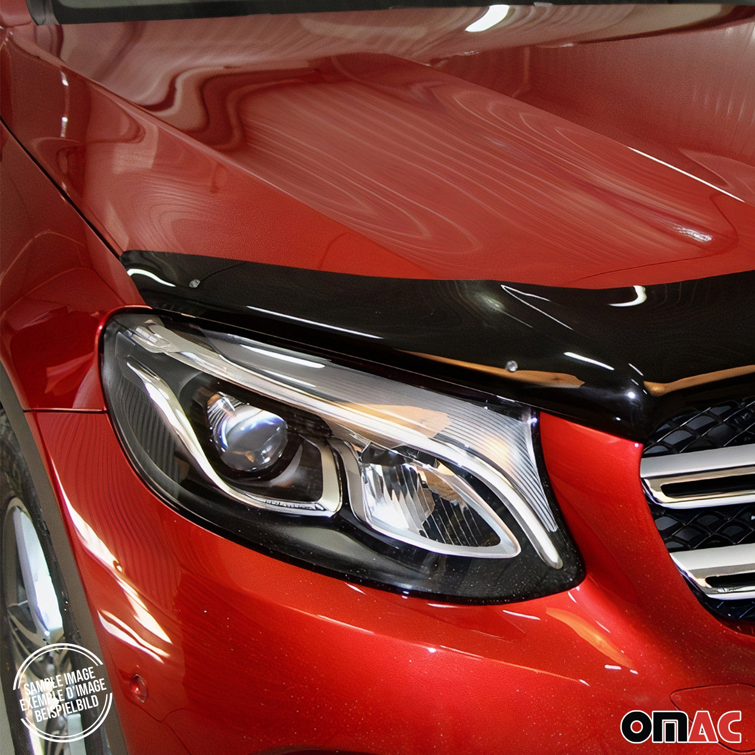 2003-2009 Dodge Ram 2500 3500 1500 Front Bug Shield Hood Deflector Guard Black Stick Install