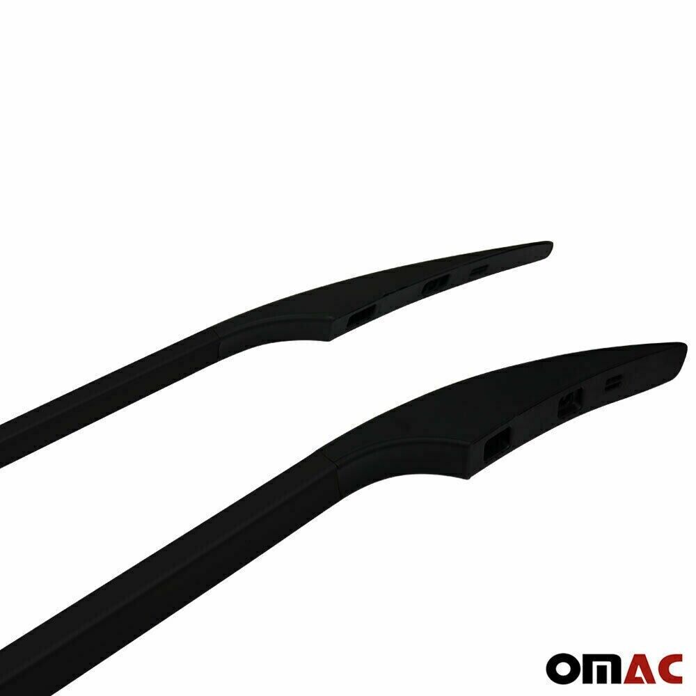 Roof Rack Side Rails for Ram ProMaster City 2015-2022 L2 LWB Aluminium Black 2x