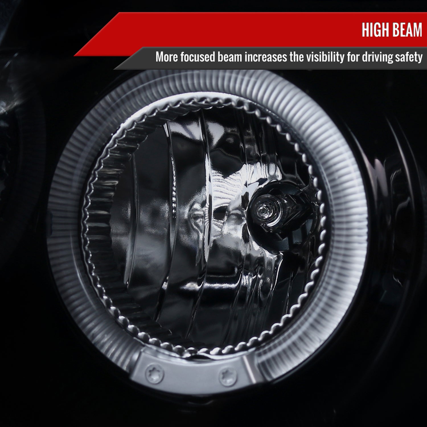 2005-2015 Nissan Xterra Dual Halo Projector Headlights Glossy Black/Smoke Lens