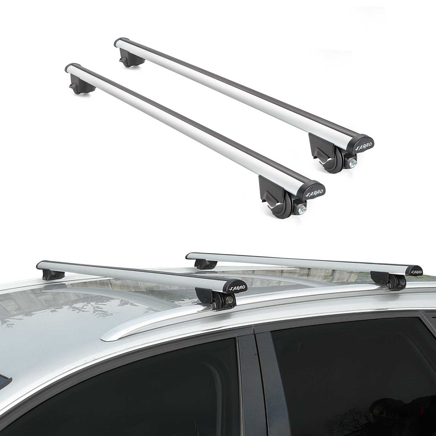 2019-2026 BMW X5 G05 Roof Rack Cross Bars Silver