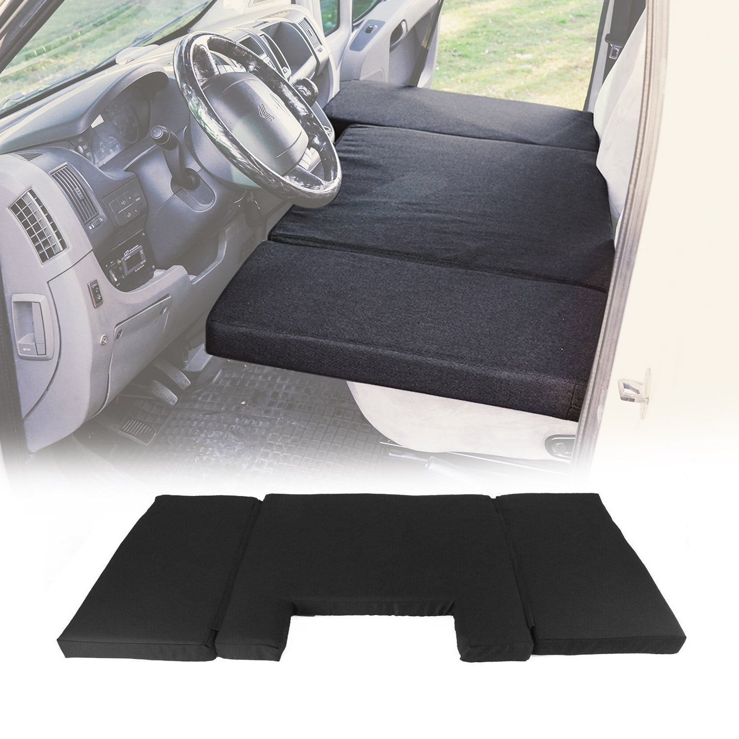 2016-2024 Mercedes Metris Front Cab Camper Bed Mattress Bed Black 1Pc