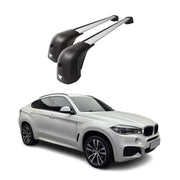 2015-2026 BMW X6 F16 / X6 G06 Roof Racks Cross Bars Silver