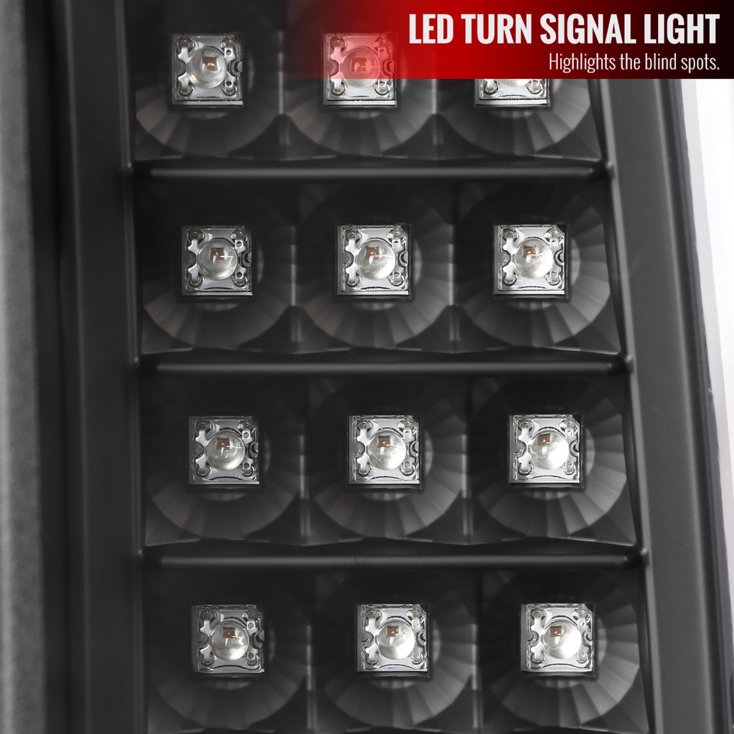2014-2018 GMC Sierra 1500/2500HD/3500HD V2 LED Tail Lights Matte Black/Clear