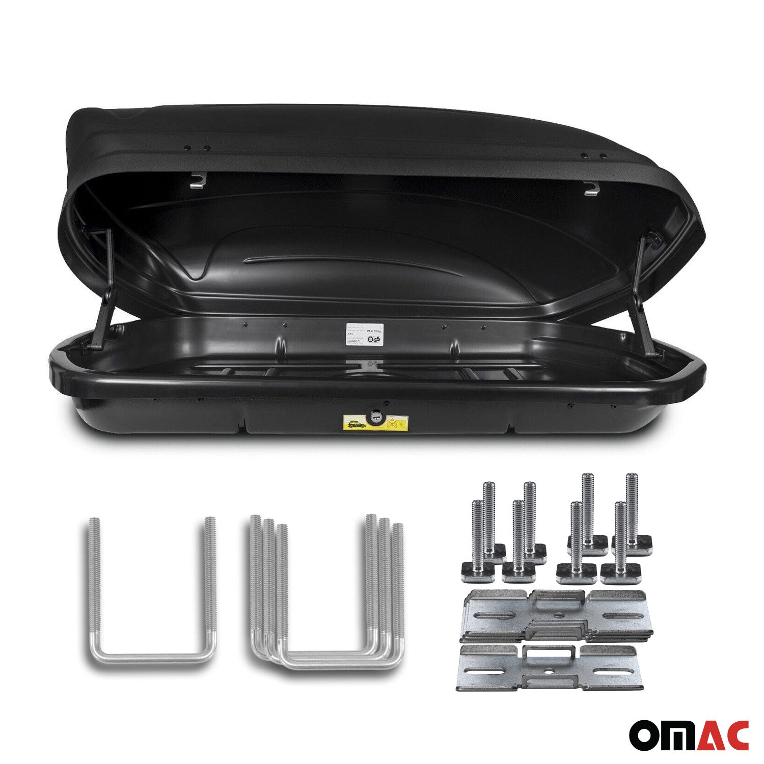 MENABO Roof Box Rooftop Cargo Carrier 11 Cubic Storage Box Black Universal