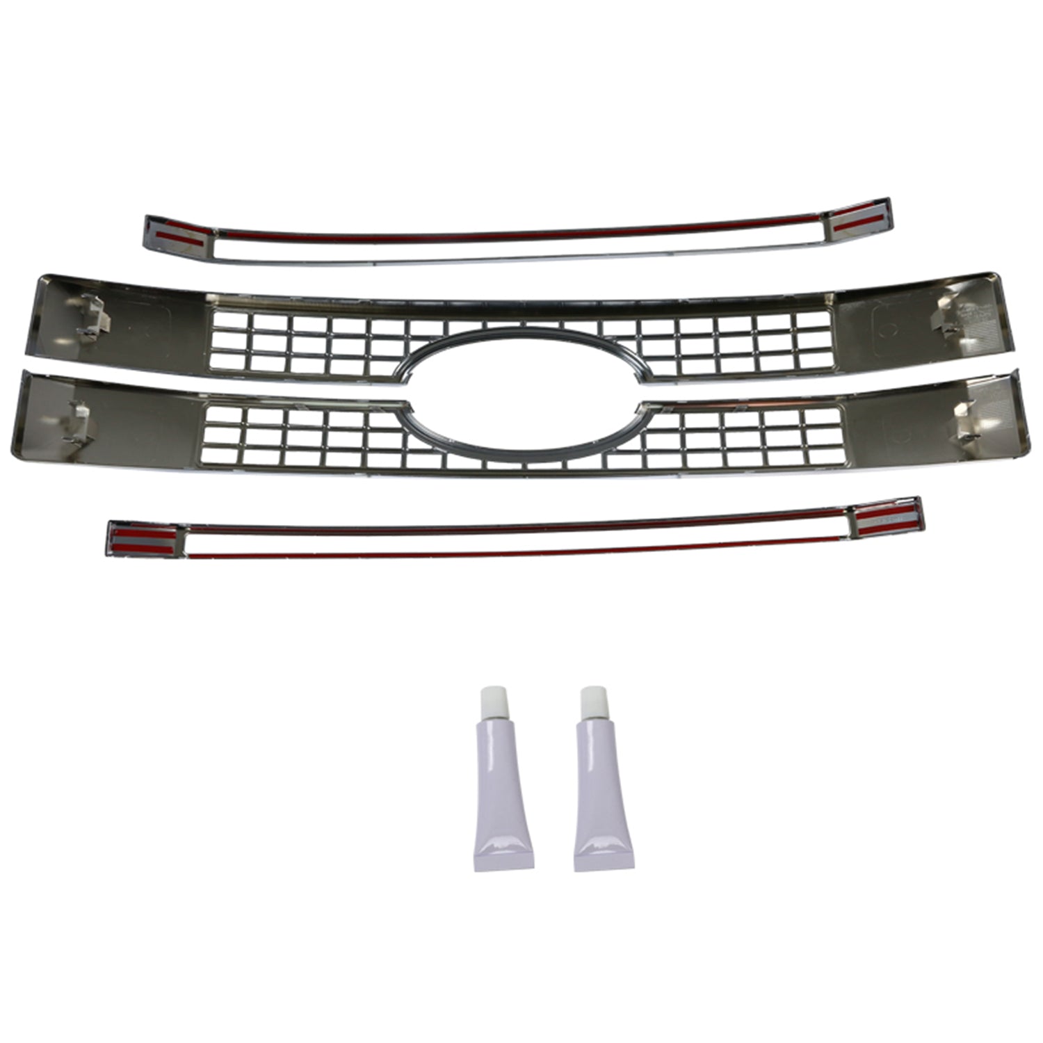 2017-2018 Ford F-250/F-350/F-450/F-550 SuperDuty Chrome ABS Grille Overlay