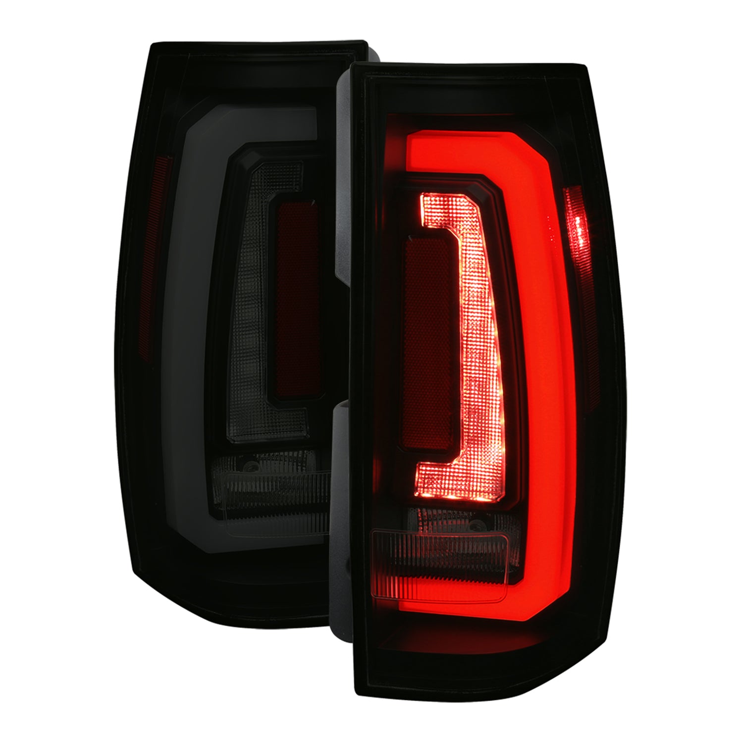 2007-2014 Chevy Tahoe/Suburban/Yukon/Denali LED Signal Tail Lights Matt Black