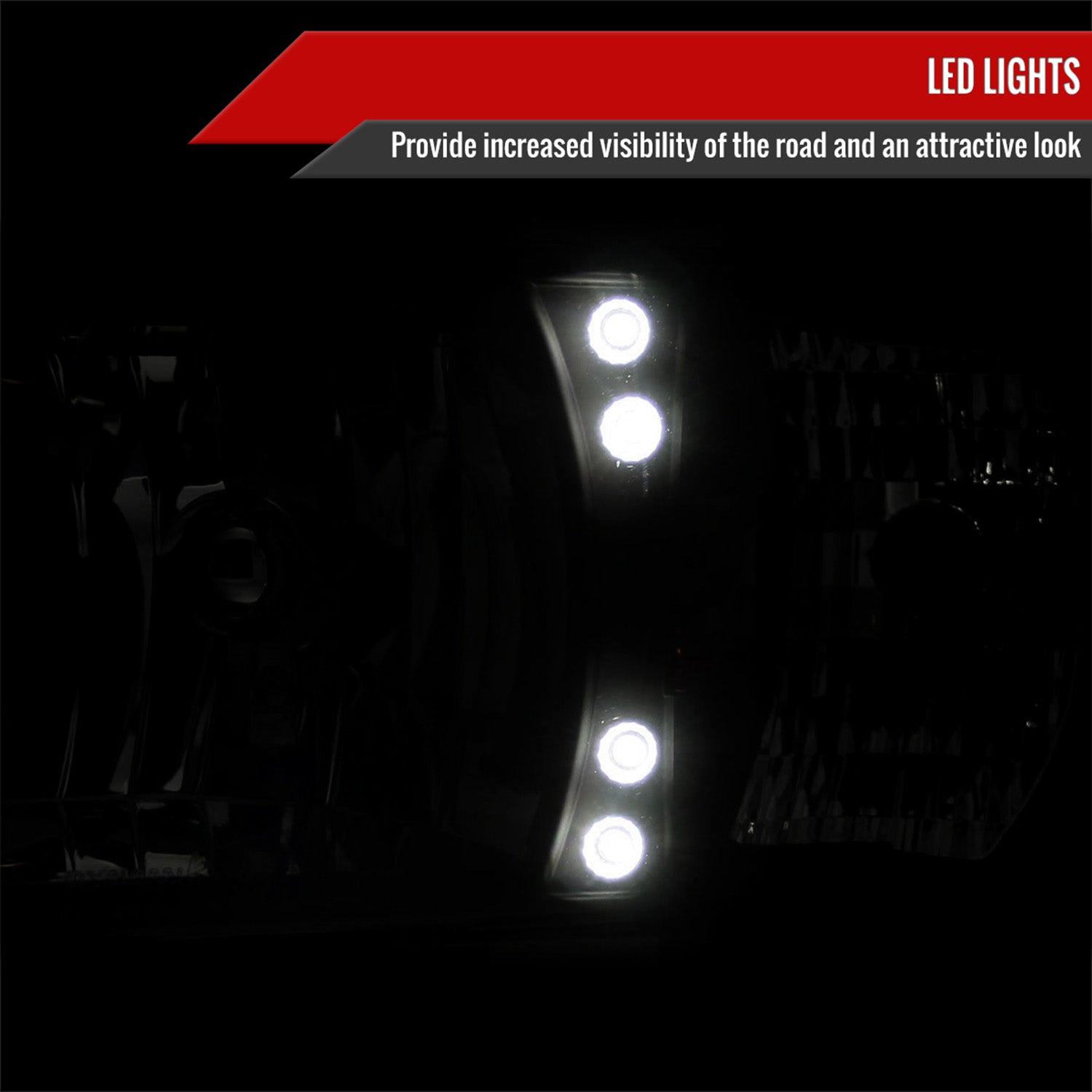 1994-2001 Dodge RAM 1500/ RAM 2500 3500 Crystal Headlights Chrome