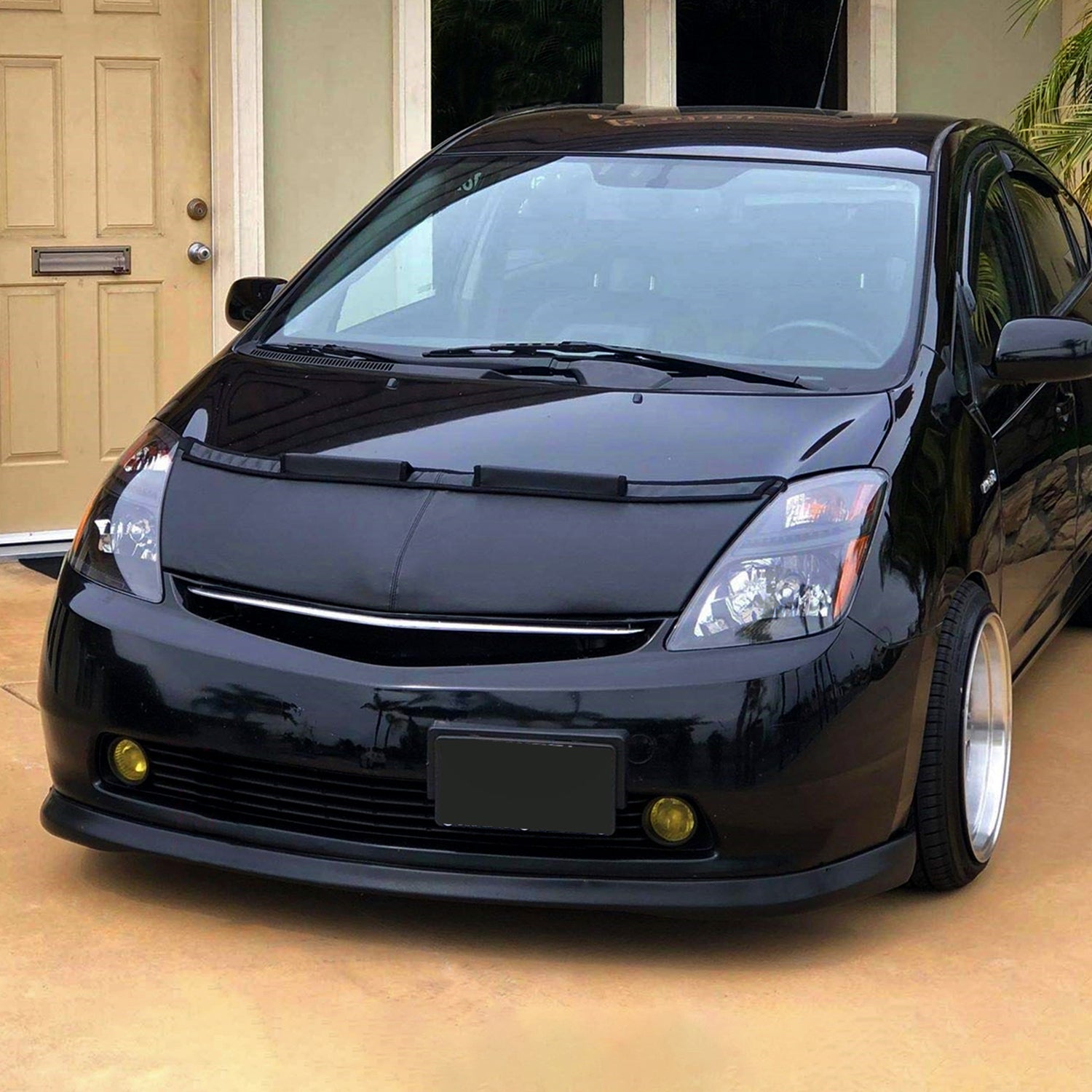 2006-2009 Toyota Prius Factory Headlights w/Amber Reflector Matt Black/Clear