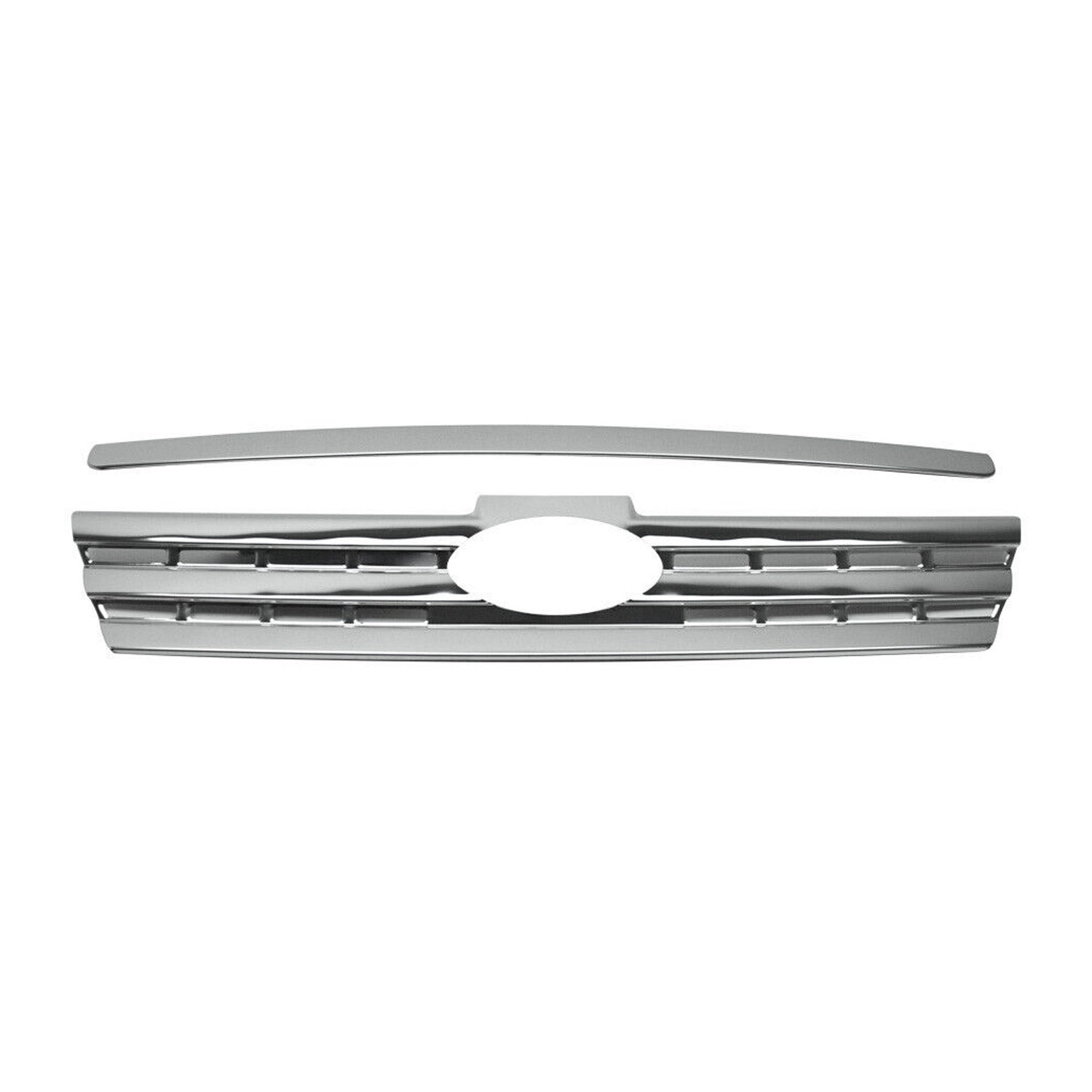 2010-2013 Ford Transit Connect Front Bumper Grill Trim Molding Stainless Steel 2Pcs