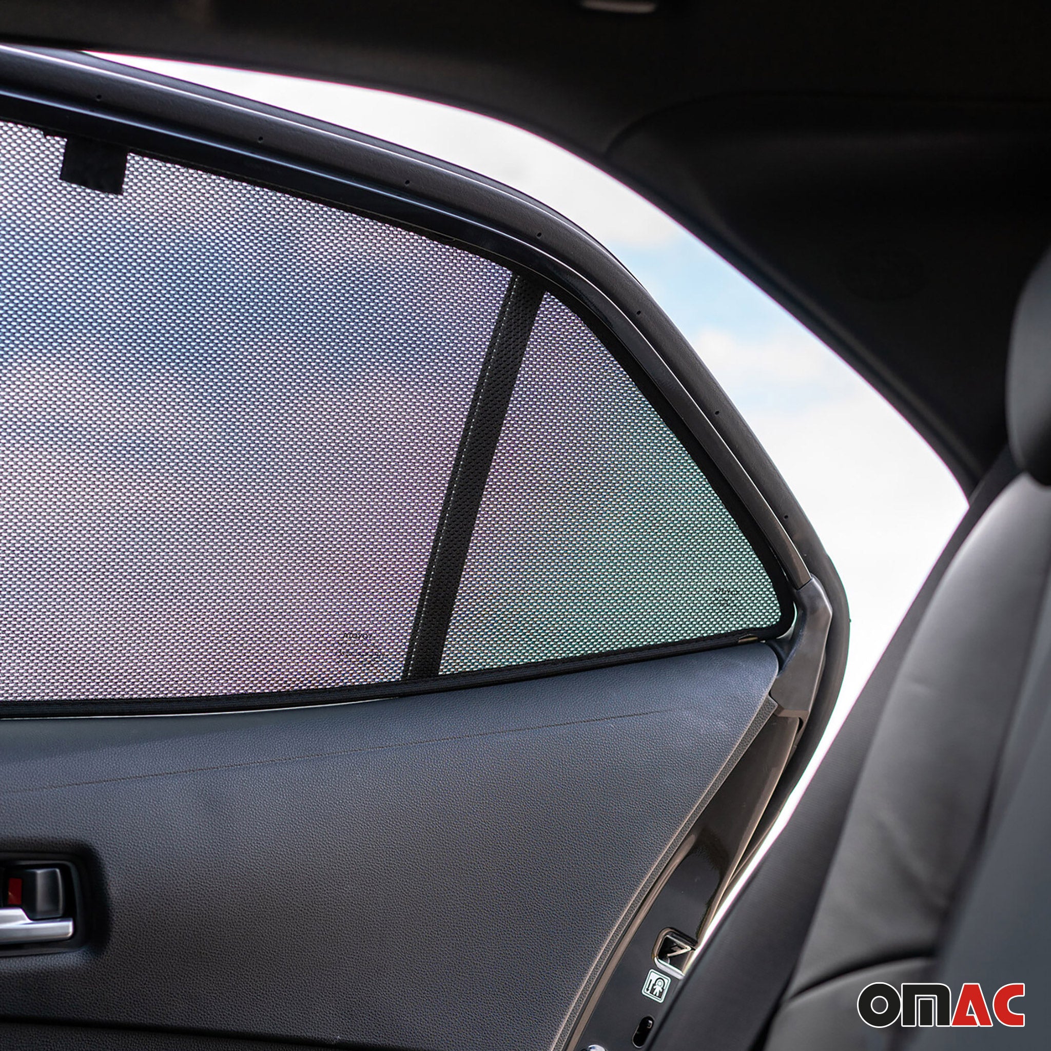2019-2026 Toyota Corolla Hatchback Side Rear Window Curtain Mesh Black 2Pcs