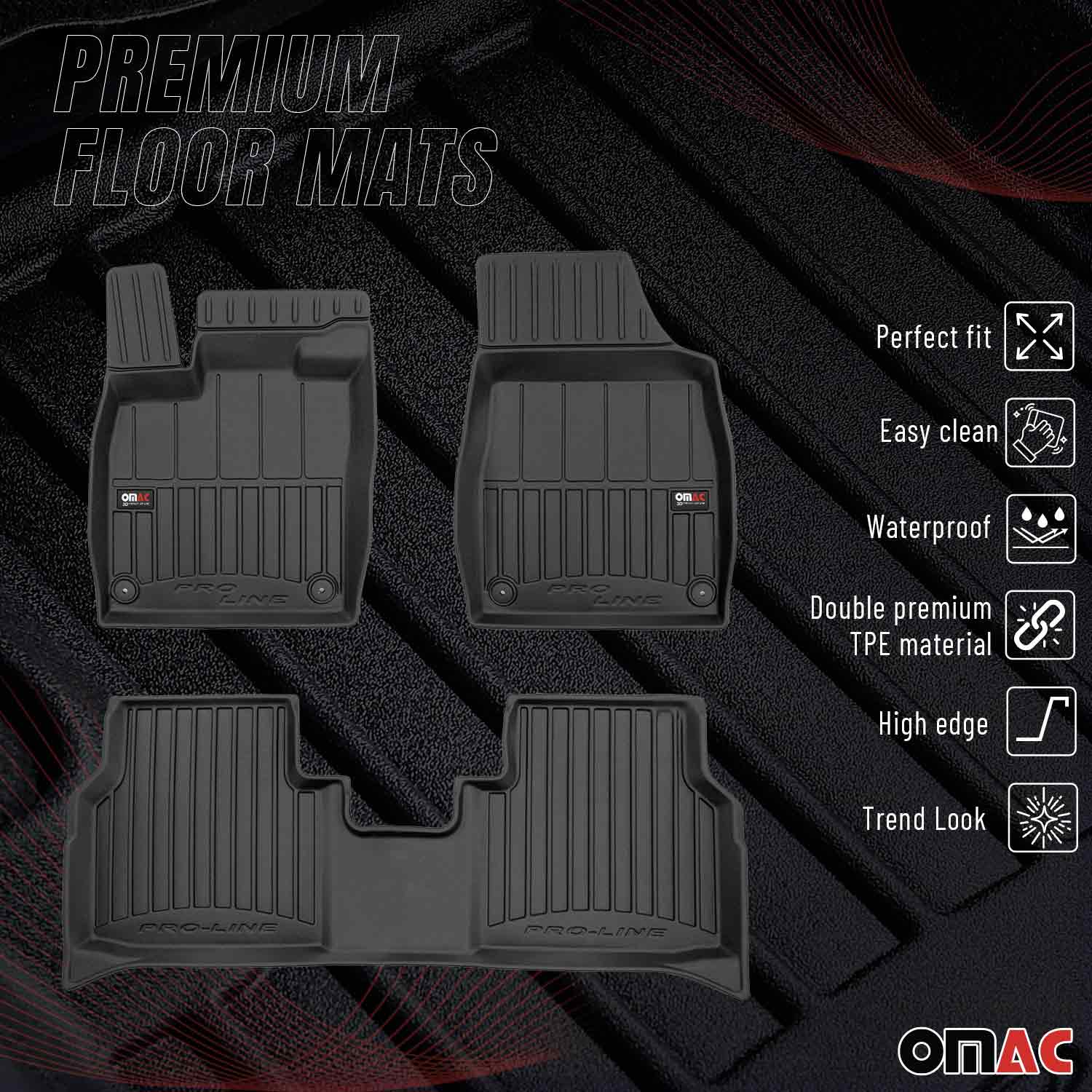 2022-2024 Audi Q4 e-tron Premium Floor Mats Liners Full Set All Weather Heavy Duty