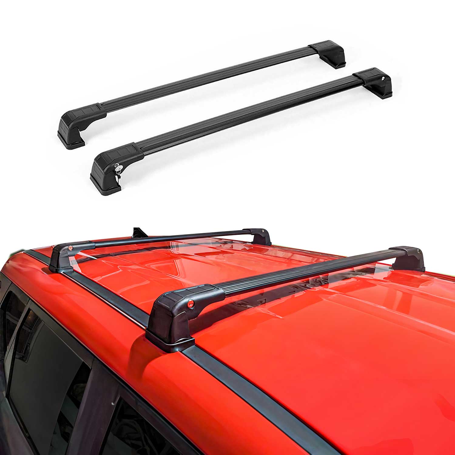 2017-2026 Audi Q7 Roof Rack Cross Bars Black