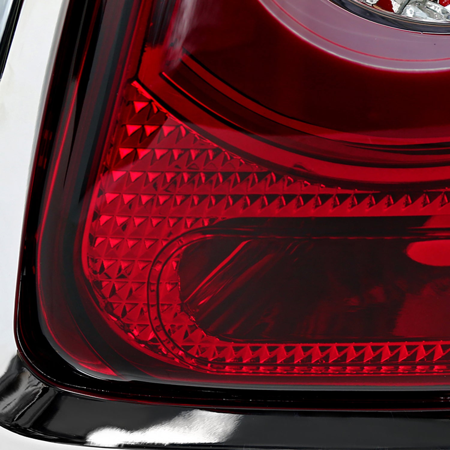 2011-2015 Mini Cooper Base S Hatchback/Convertible LED Tail Lights Chrome/Red