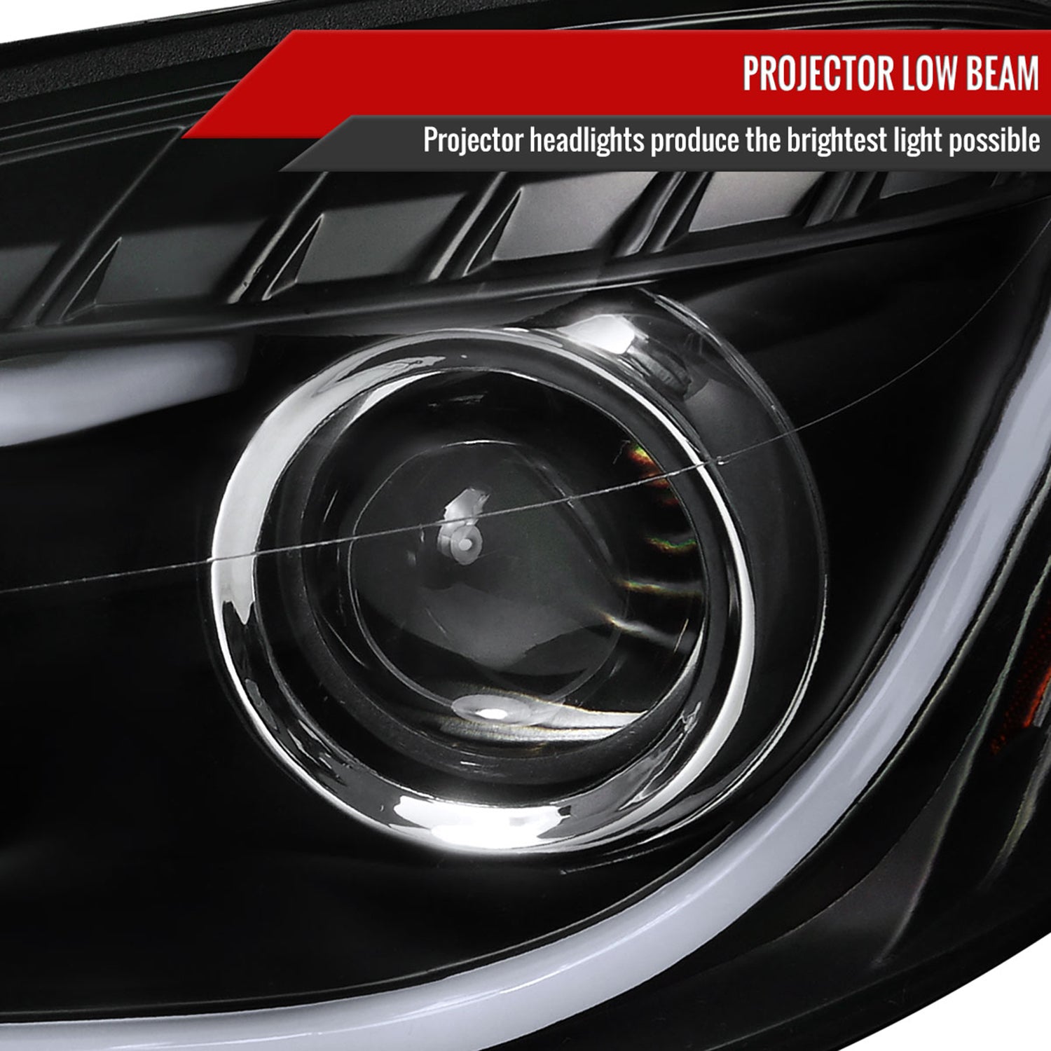 2006-2013 Chevy Impala / Impala Limited /Monte Carlo LED Bar Headlights Black