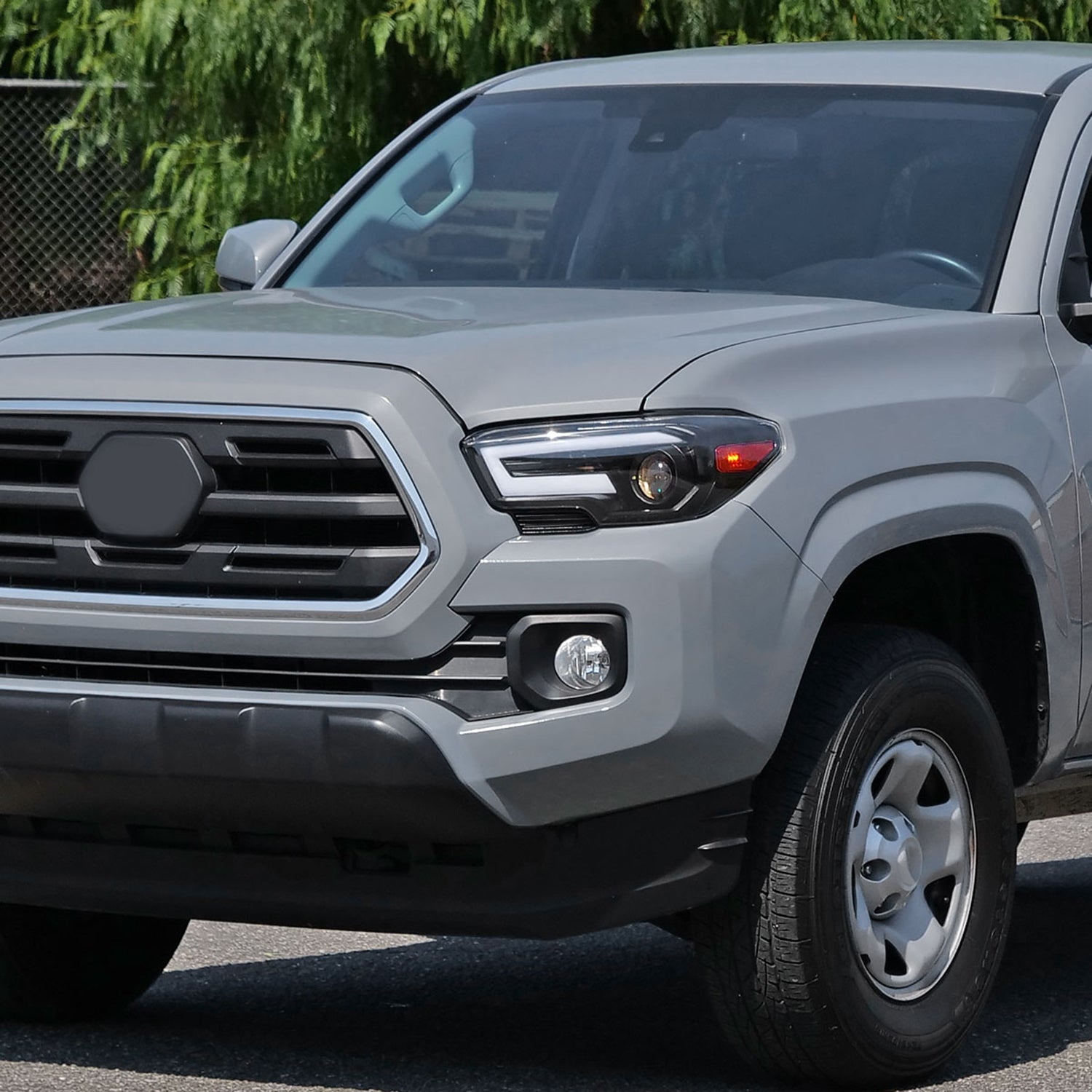 2016-2023 Toyota Tacoma Sequential LED Bar Projector Headlights Matt Black