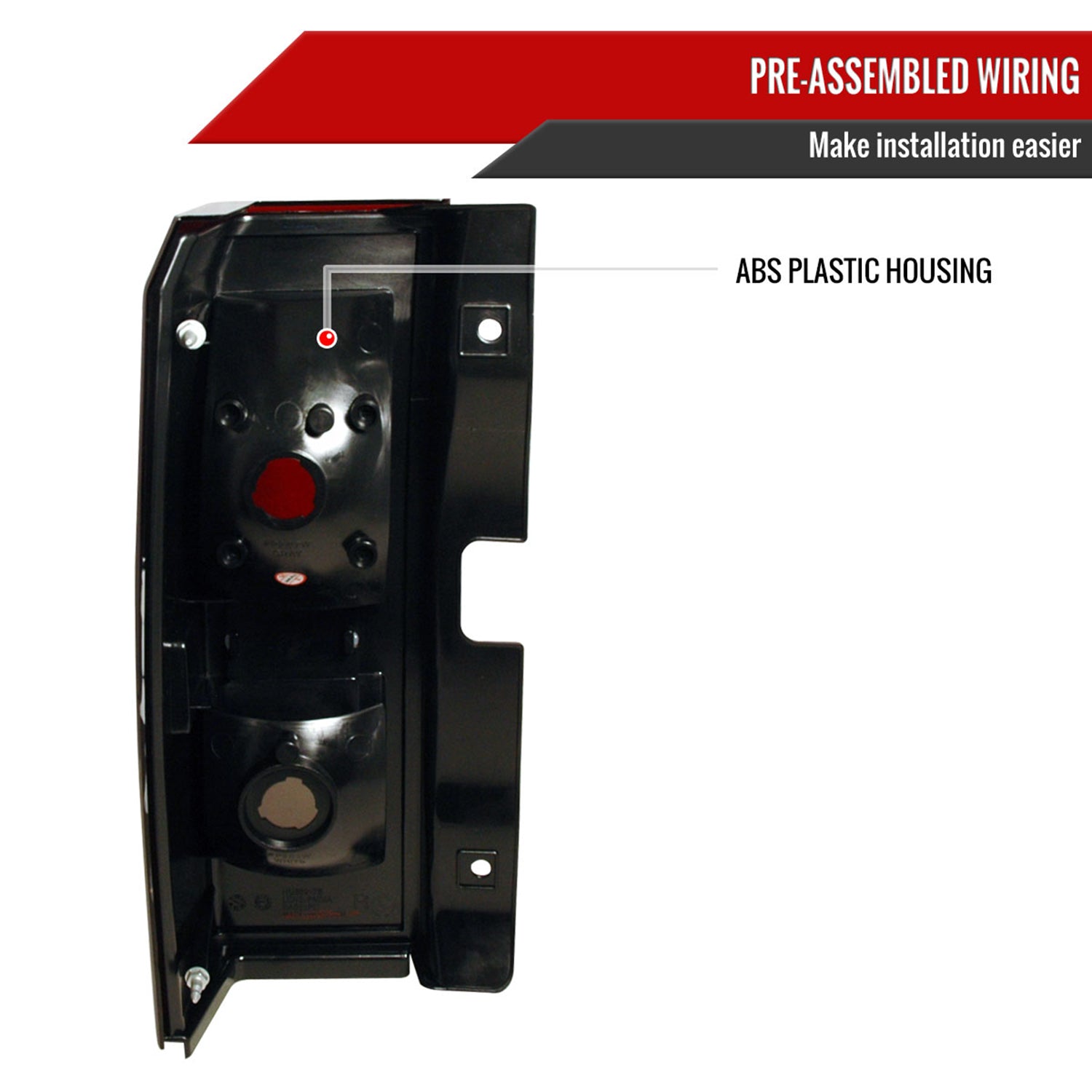 2005-2010 Hummer H3 Tail Lights Chrome Housing/Red Smoke Lens