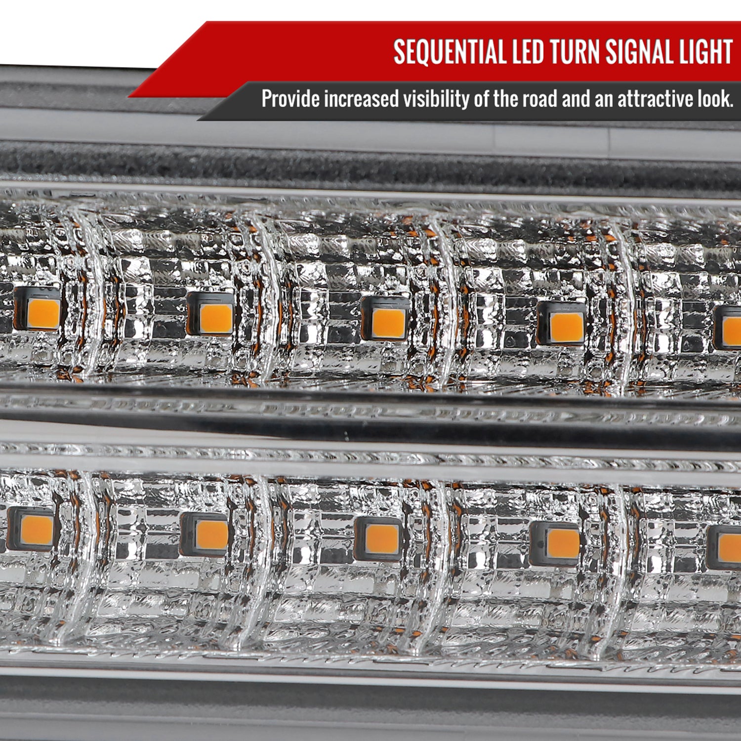 1999-2006 GMC Sierra/ Yukon/Yukon XL Dual Halo Headlights LED Chrome