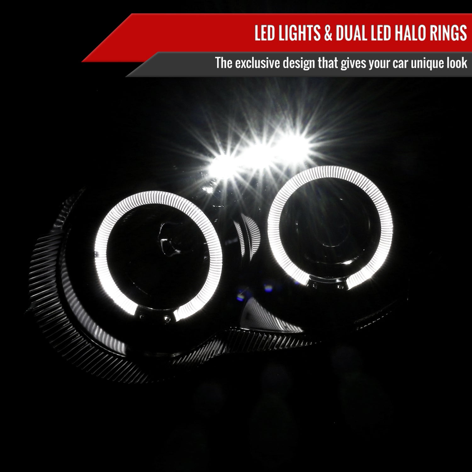 2004-2005 Subaru Impreza WRX/STI Outback Projector Headlights Jet Black