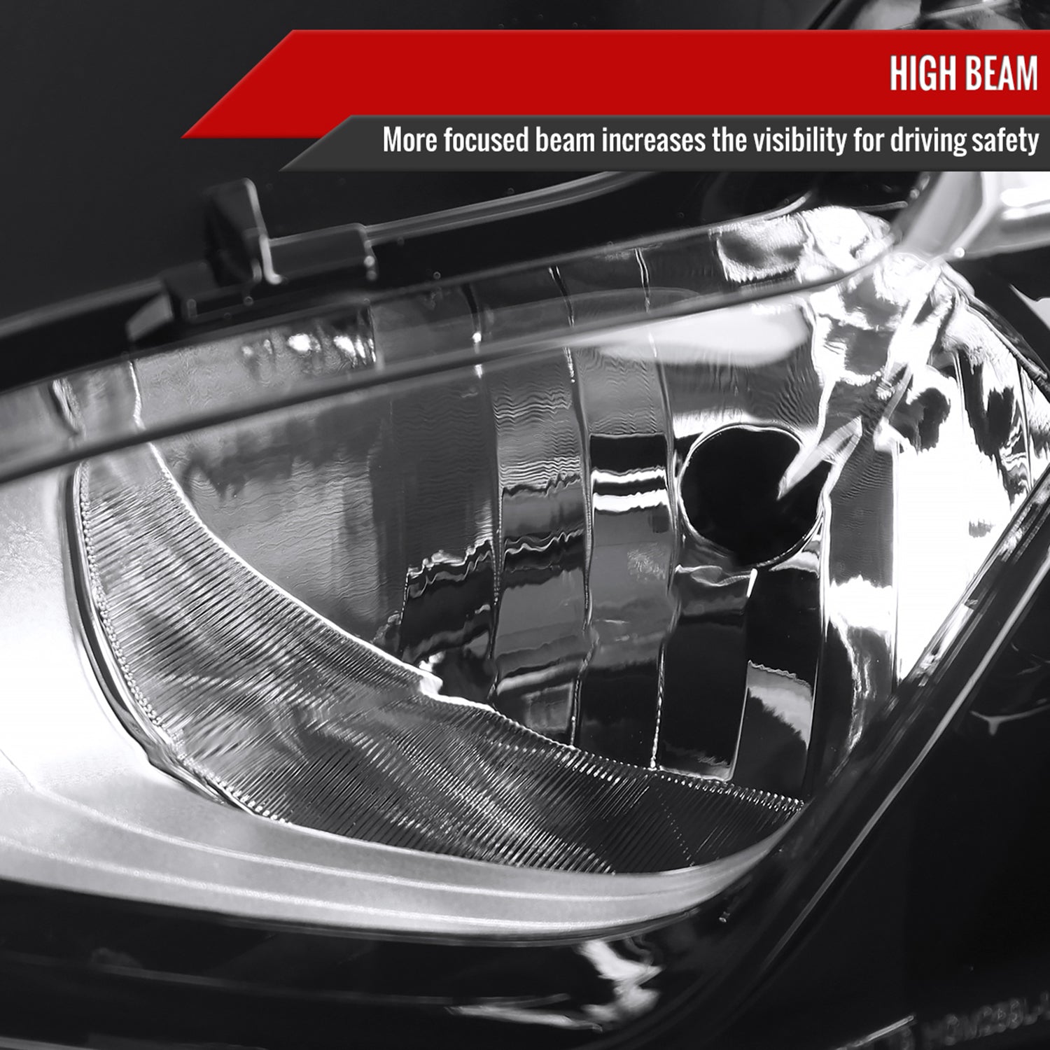 2019-2024 Chevy Malibu Factory Style Projector Headlights Glossy Black/Clear