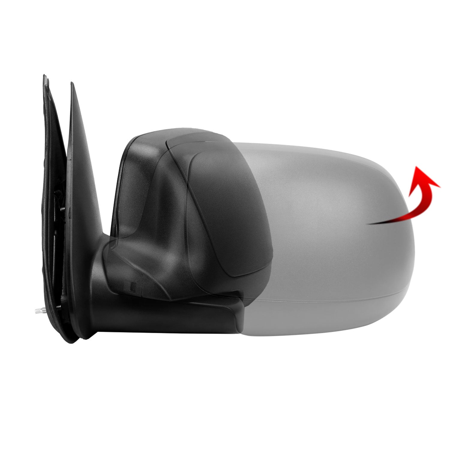 1999-2002 Chevy Silverado/Suburban/Yukon Manually Matt Black Side Mirrors