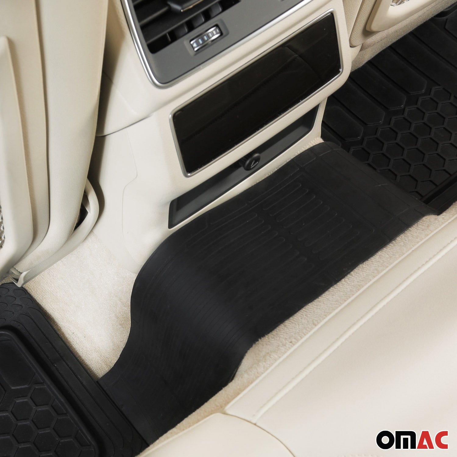 2007-2026 Audi Q7 SQ7 Semi-Custom fit Floor Mats Liner All Weather 3D Black Waterproof 5 Pcs