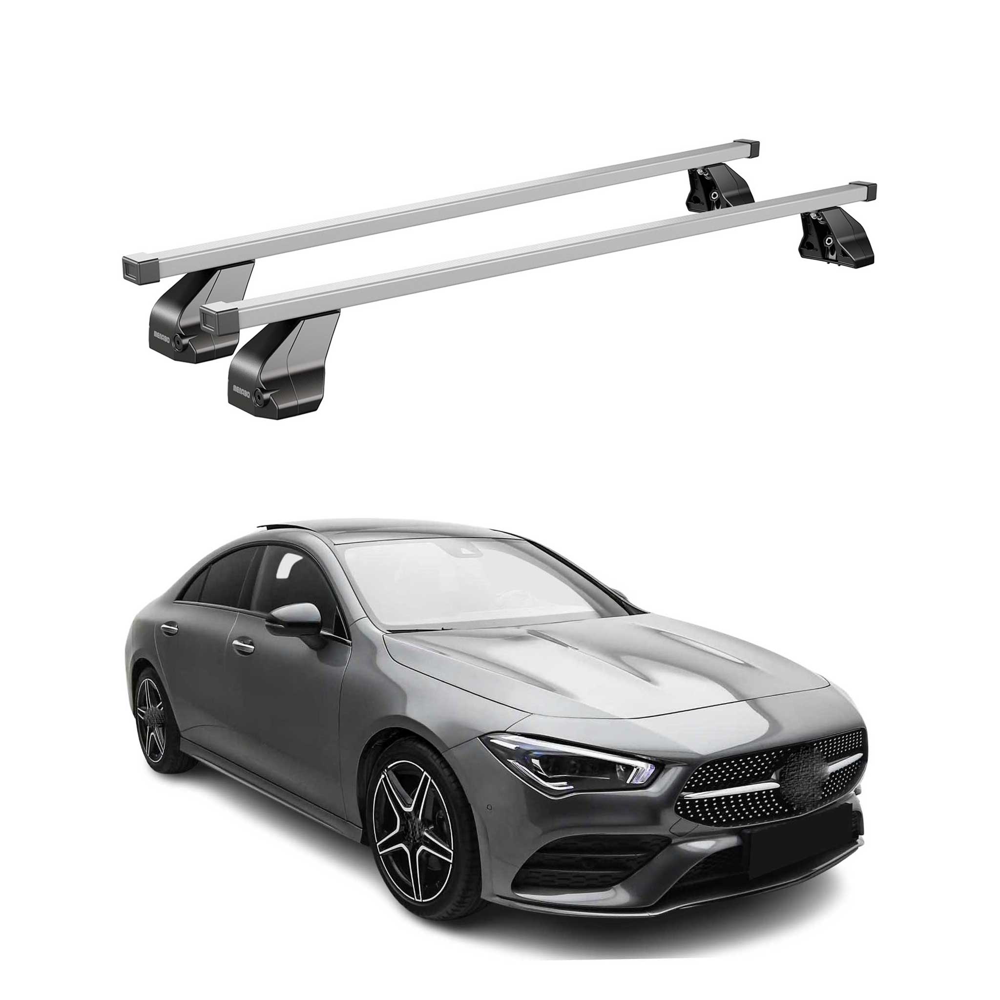 2020-2026 Mercedes Cla C118 Roof Rack Cross Bars Silver