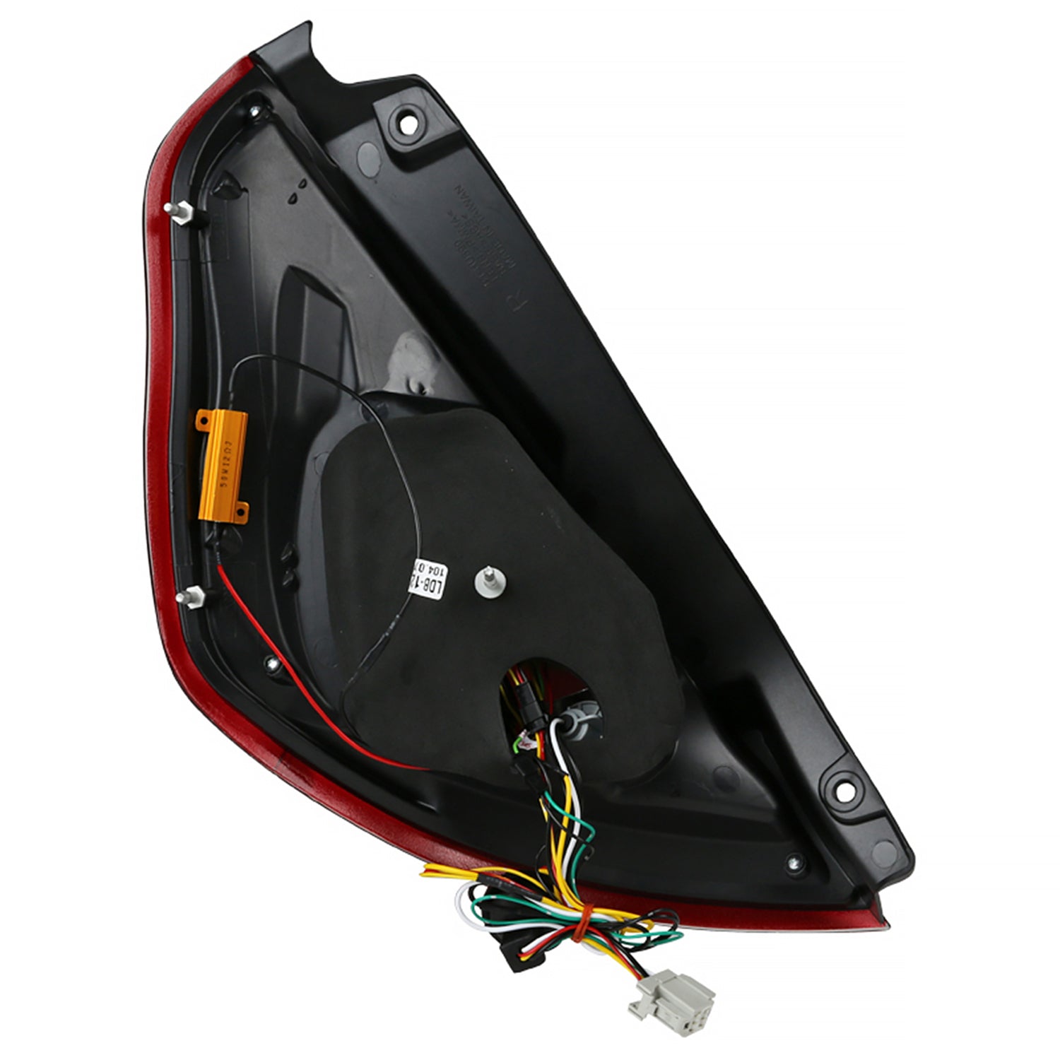 2011-2013 Ford Fiesta Hatchback LED Tail Lights Chrome Housing/Red Lens
