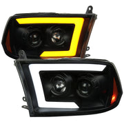2009-2018 Dodge RAM 1500 / RAM 2500 3500 LED C-Bar Headlights Smoke