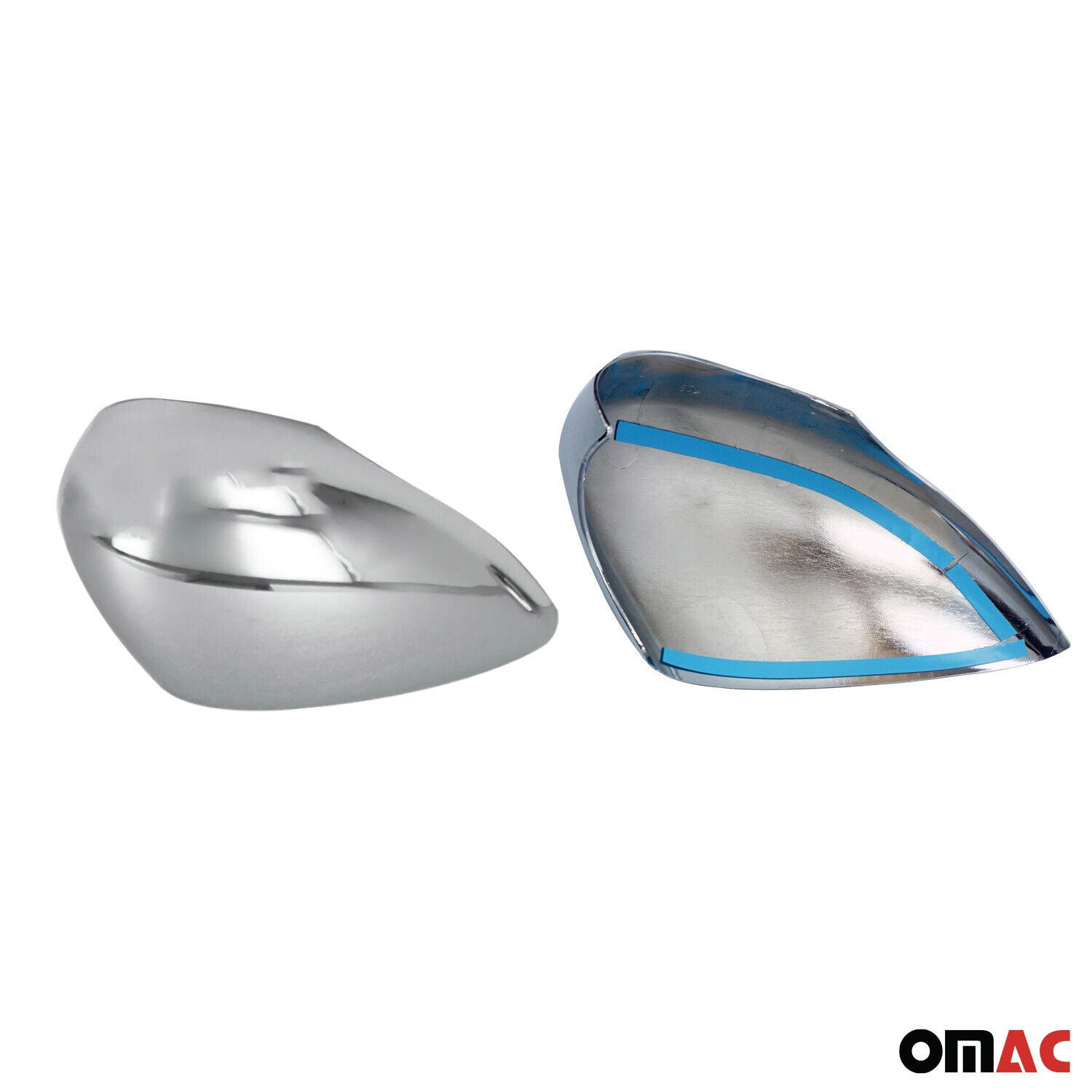 2011-2019 Ford Fiesta / B-Max Side Mirror Cover Caps Chrome Stainless Steel Silver 2Pcs