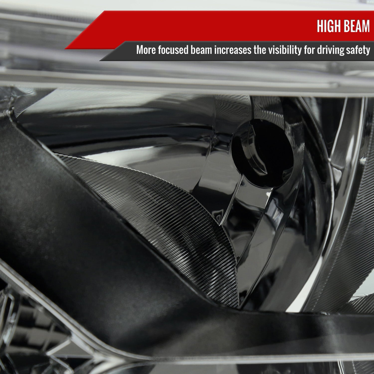 2014-2016 Nissan Rogue LED Strip Factory Style Headlights Chrome/Smoke Lens