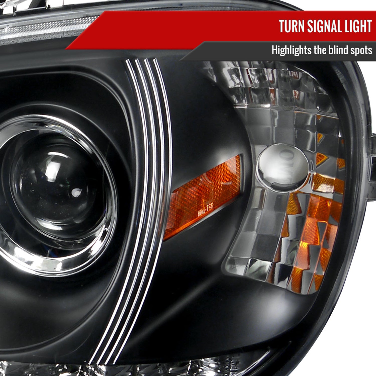 2002-2005 Mercedes Benz W163 ML Class Projector Headlights SMD LED Light Black
