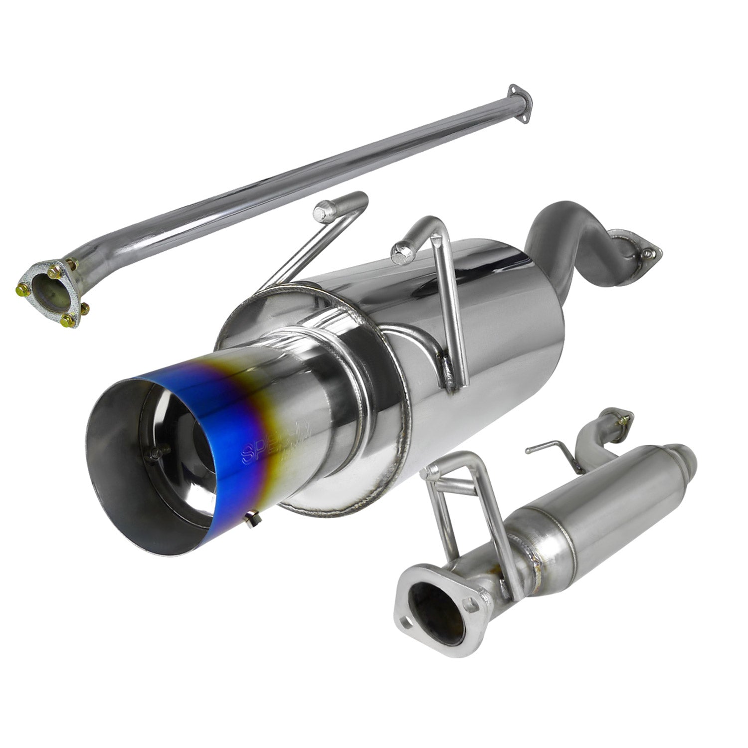 2006-2011 Honda Civic EX LX DX Sedan T-304 Steel N1 Catback Exhaust Burnt Tip