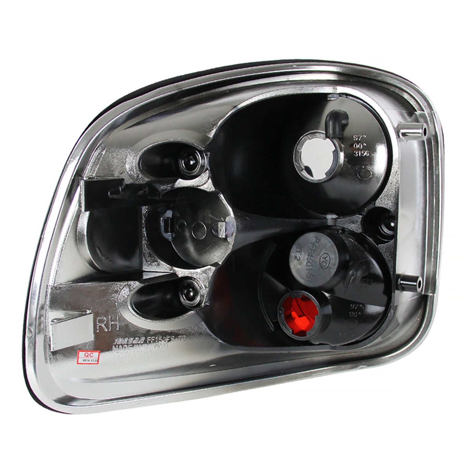 1997-2004 Ford F-150 Flareside Tail Lights Matte Black Housing/Clear Lens