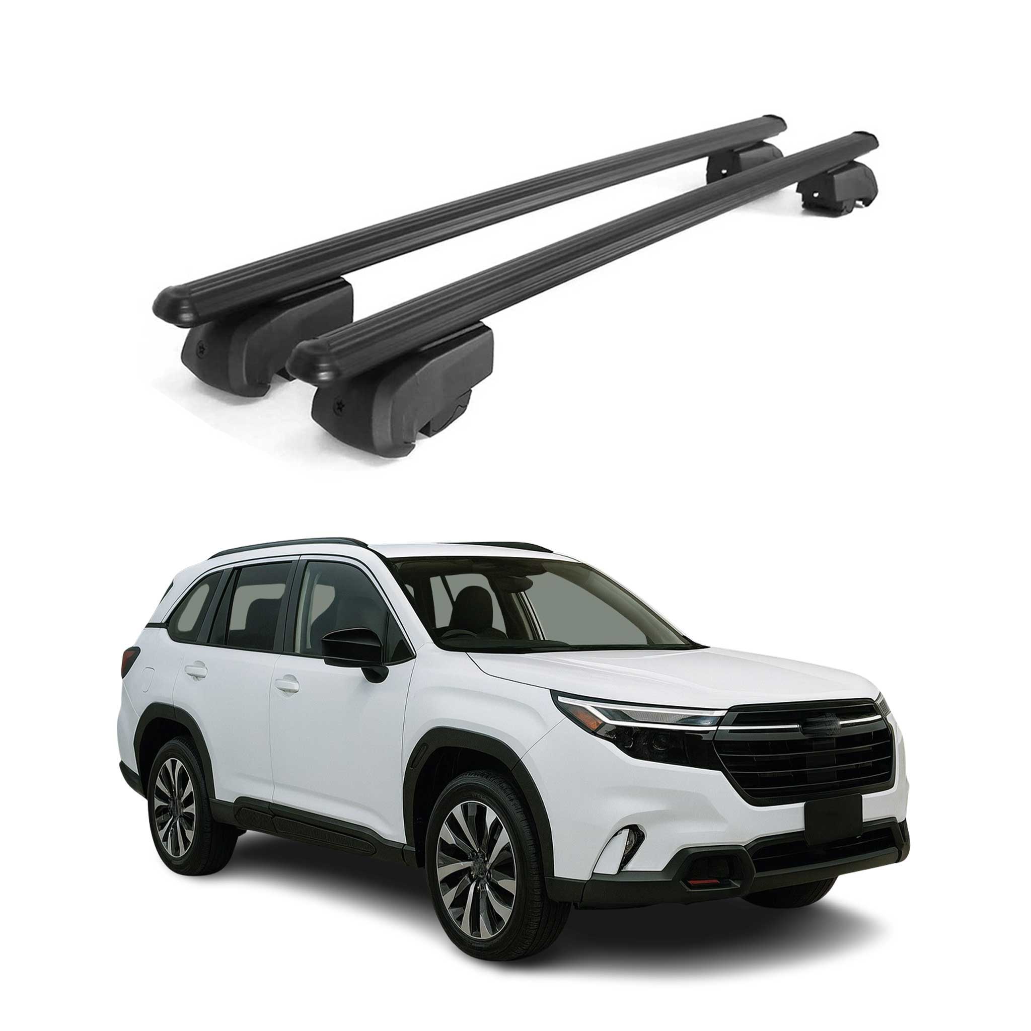 2025-2026 Subaru Forester VI Roof Rack Cross Bars Luggage Carrier Alu Black 2x