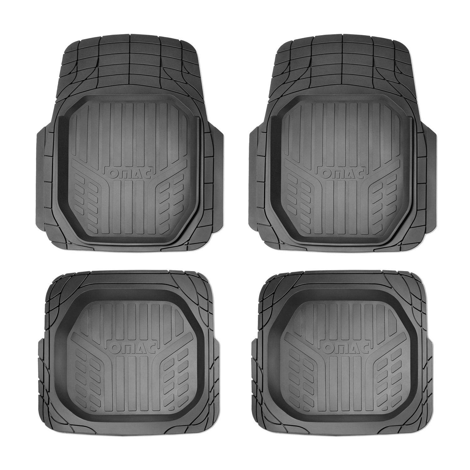 Hummer H3 Semi-Custom fit Floor Mats Liner All Weather 3D Black Waterproof 4Pcs