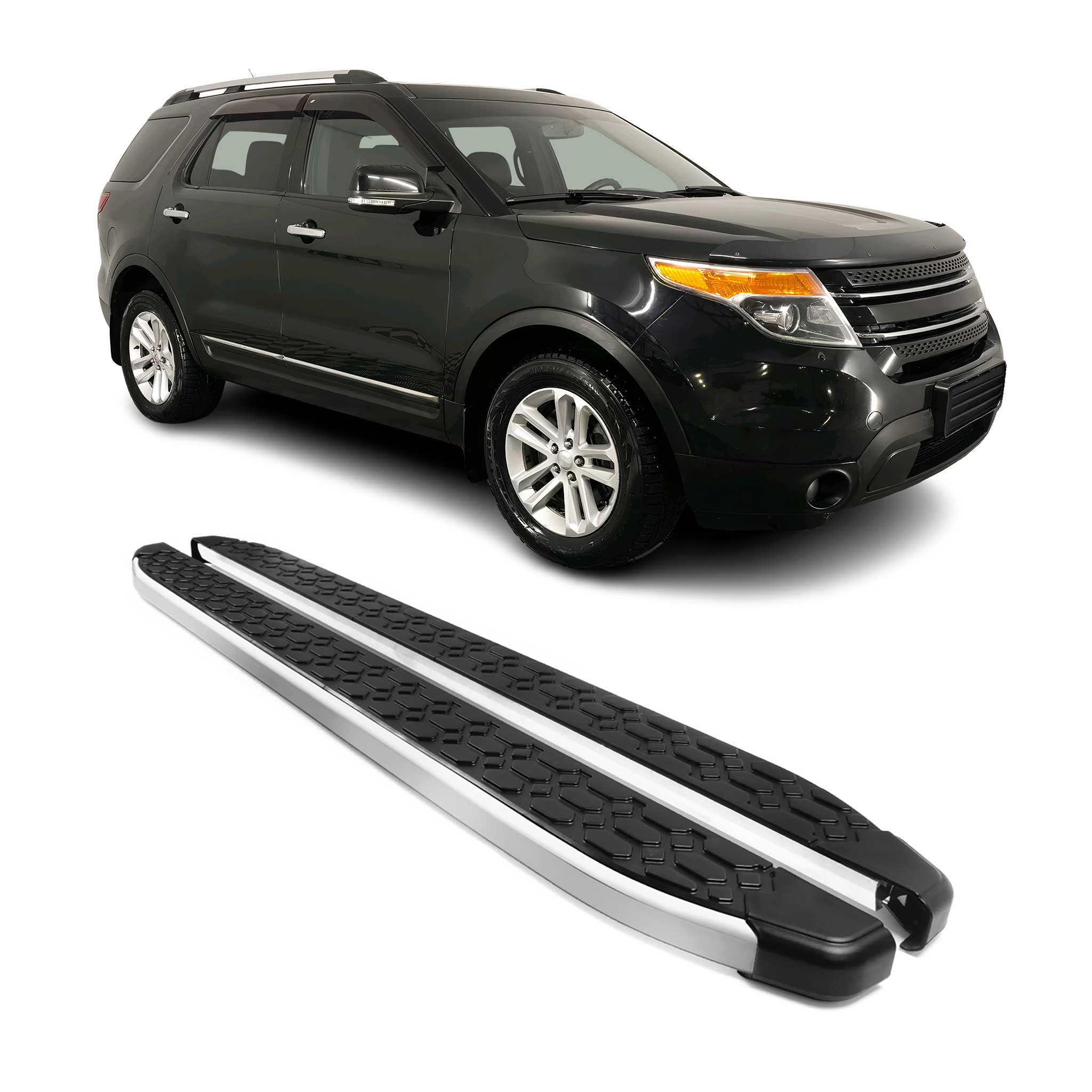 2011-2019 Ford Explorer Nerf Bar Side Step Running Boards Alu 2x