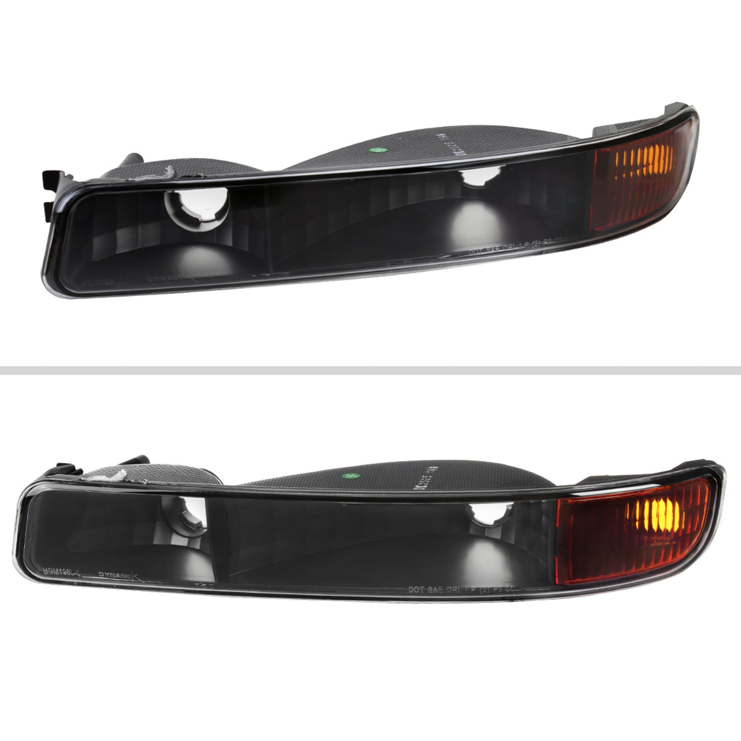1999-2006 GMC Sierra/ 2000-2006 Yukon/XL Factory Bumper Lights Matt Black