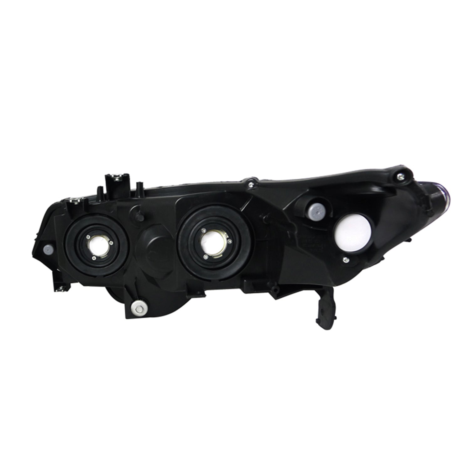 2006-2011 Honda Civic Coupe Factory Style Crystal Headlights Matte Black/Clear