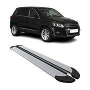 2009-2017 VW Tiguan Running Boards Side Steps Silver