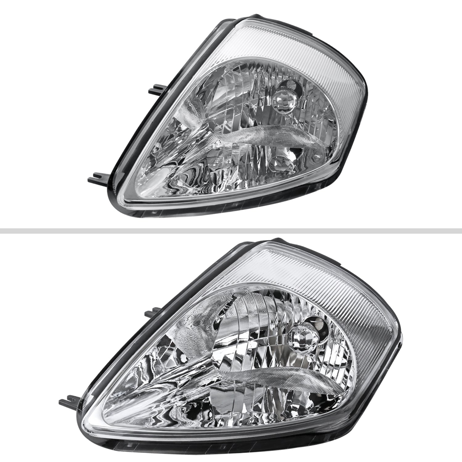 2000-2005 Mitsubishi Eclipse Factory Style Crystal Headlights Chrome/Clear