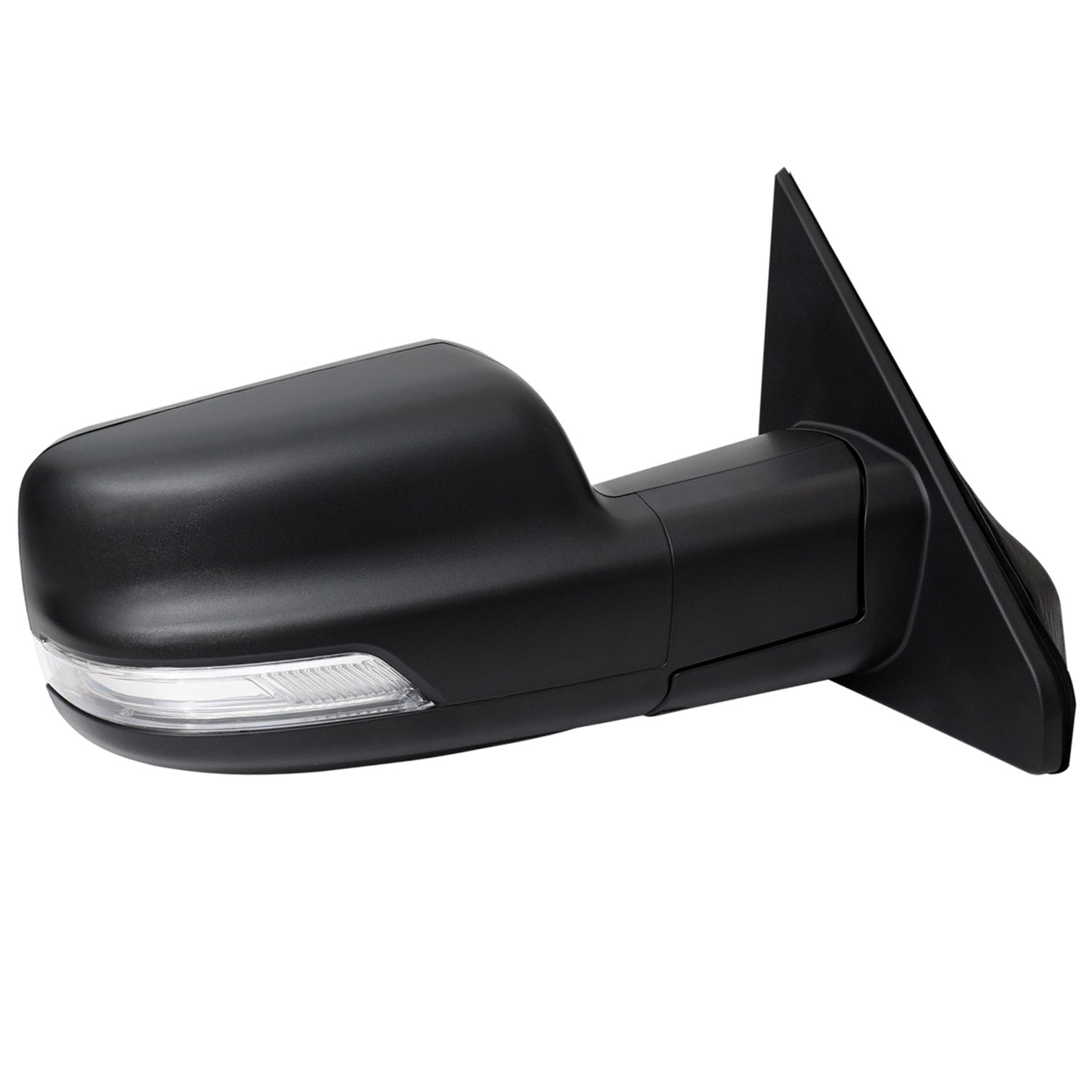 2019-2024 Dodge RAM 1500 Black Manual Fold & Heated Side Mirror Passenger