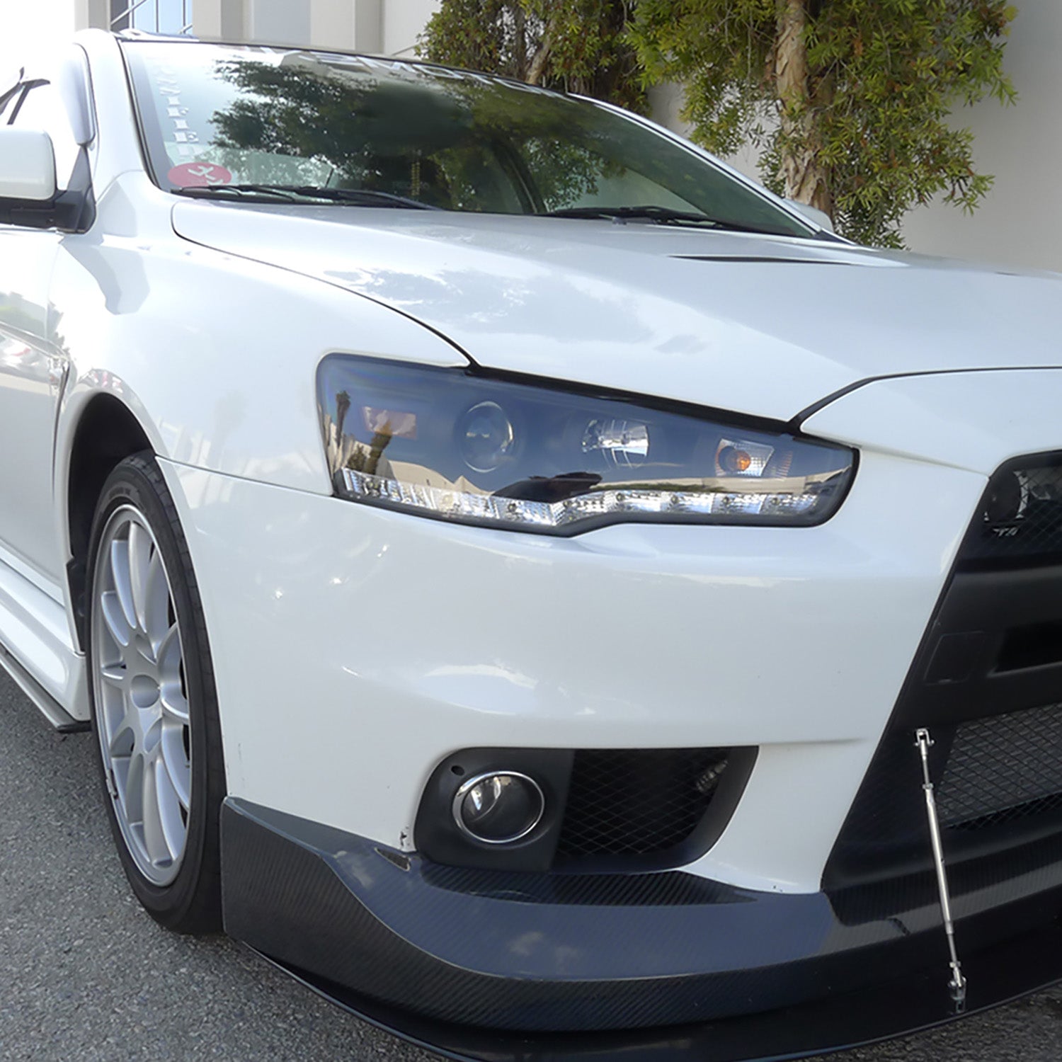 2008-2015 Mitsubishi Lancer EVO Projector Headlights SMD LED Light Strip Black