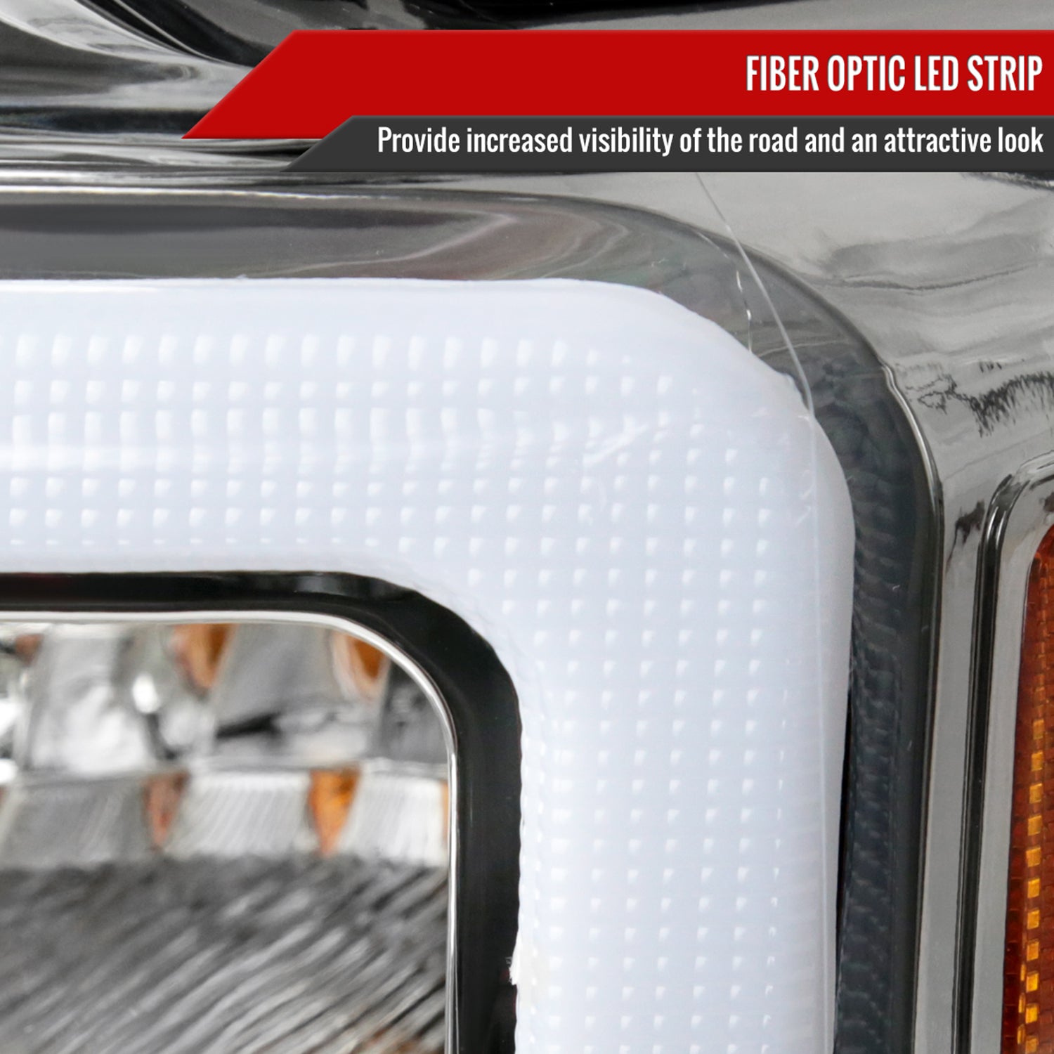 2008-2010 Ford F-250/350/450/550 SuperDuty Signal Factory Headlights Chrome